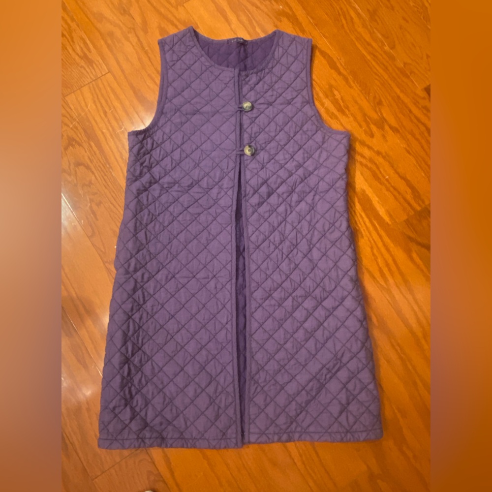 Cottagecore Lagenstyke Quilted Purple Vest